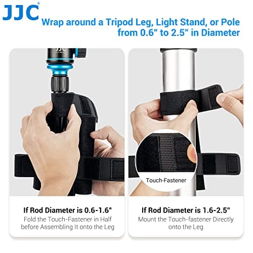 JJC Universal Power Bank Holder Neoprene Mounting Strap for Camera Tripod — view 4