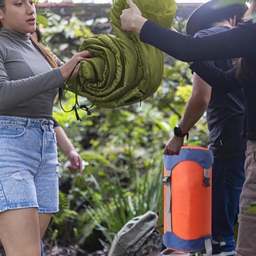 Adjustable Compression Bags for Storage Camping Stuff Sacks | Practical Sleeping Bag Stuff Sack Sleeping Bag Storage Sack for Clothes Blanket Pillow — view 3
