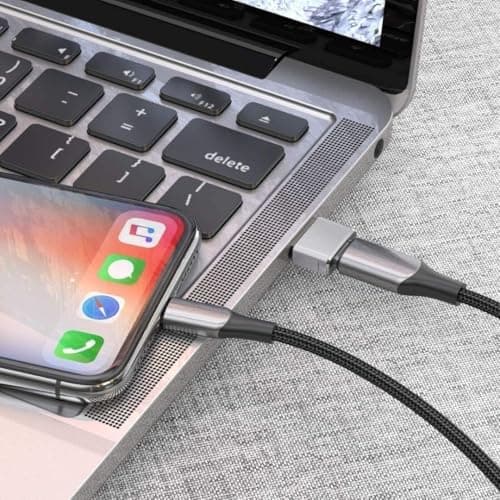 USB C to USB Adaptor, Type C Adapter, Type C Female to USB Male Converter with 5Gbps Data Transfer & Fast Charging, Compatible with All Devices with Laptop, PC, Power Bank (Silver) — view 4