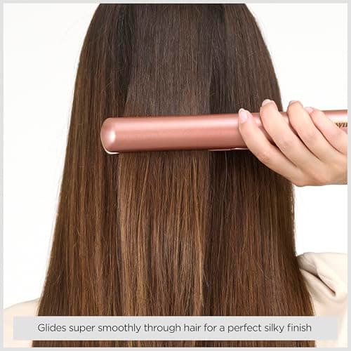 BaByliss Rose Gold Hair Straighteners - Ceramic Plates for Smooth Styling, Multi-Voltage Worldwide use, Ultra-Fast 15 Second Heat Up, 3 Heat Settings Up to 235°C, 2598U — view 2
