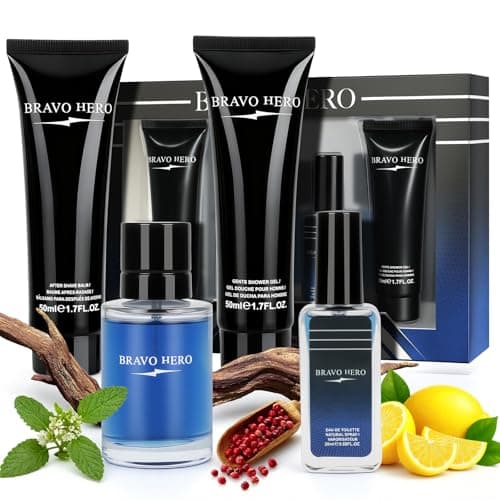 Men's Fragrance Gift Set, Perfume Gifts for Men, Mens Shower Gel Gift