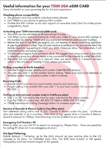 USA eSIM 18 Days. Unlimited High-Speed Data, Local Calls & Texts in USA (Hawaii Included). No Need to Wait for Package!. Get eSIM Same Day via Email and Start Using Immediately ! — view 5