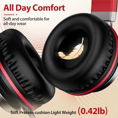 INFURTURE USB C Headphones Wired Over-Ear Headphone with Microphone — view 6