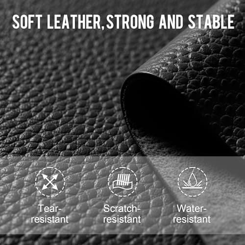 Laxee Handbags for Women, Large PU 15.6 Inch Laptop Tote Bag with Zip and Laptop Pocket, Simple Waterproof Ladies Handbag Shoulder Bag, Elegant Tote Bags for School Work Travel Shopping(Black-L) — view 6