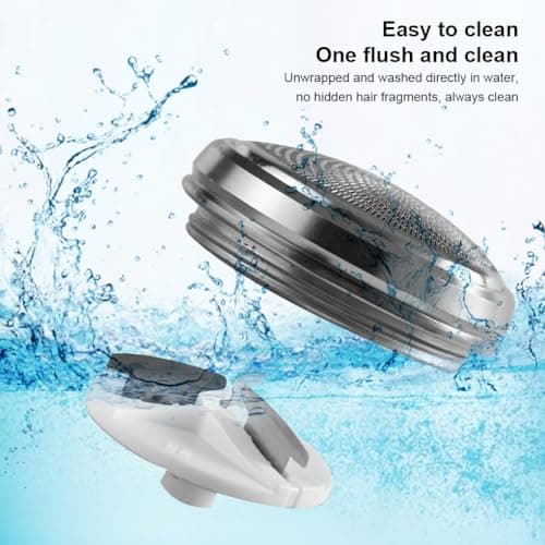 YIXANNX Shaver Rechargeable IPX7 Waterproof Travel Face Trimmer Aluminum Alloy Handheld Compact Salon Beard Shaving, Black — view 6