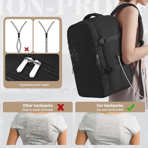 WOUIYO for Ryanair Cabin Bags 40x30x20 Underseat Travel Backpack 40x30x20 — view 6