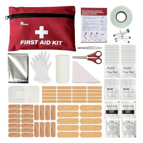 azark Premium First Aid Kit – 108 Piece Compact Emergency Medical Kit for Home, Car, Travel, Workplace, Hiking & Outdoor