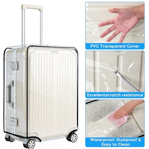Yotako 26 Inch Suitcase Cover Protectors - Clear PVC Luggage Cover for Wheeled Suitcase 26'' — view 5