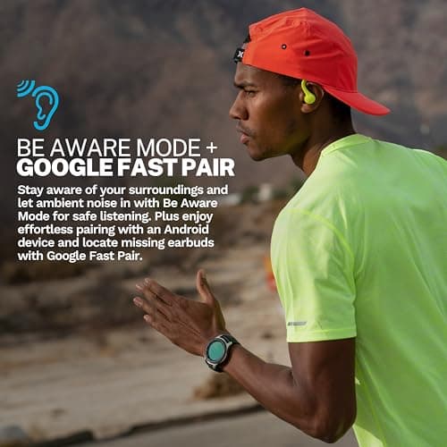 JLab Go Air Sport+ Running Headphones - Bluetooth Earbuds, Yellow — view 3