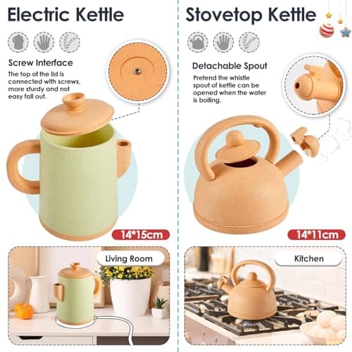 BUYGER Pretend Play Kitchen Toy Set Accessories for Kids 3 Years Old — view 2