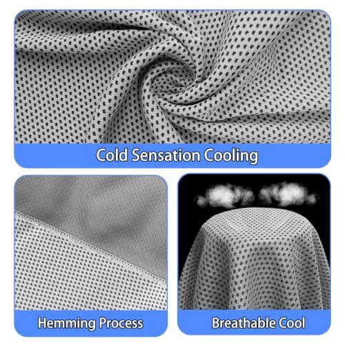 EeGo Cooling Towel, 2 Pack Microfiber Chilly Cooling Towel for Neck and Face, 39.37 x 11.81 Inch — view 4