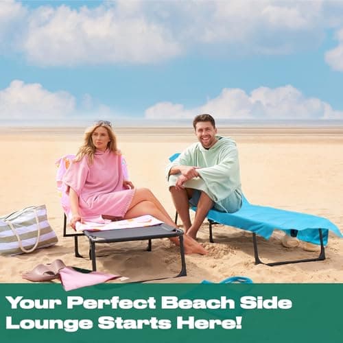 Brentfords Beach Towel in a Bag, Soft Quick-Dry Absorbent Fabric Lightweight Easy Storage Cherry Large Beach Towel with Pockets For Travel Poolside Beach Days, Pink - 215 x 75cm — view 4