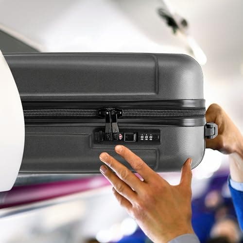 Flight Knight Premium Lightweight Suitcase - Built-in TSA Lock - 8 Spinner Wheels - ABS Hard Shell Check in Highly Durable Luggage - Medium - 67x45x26cm — view 5