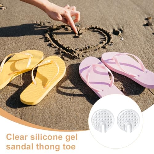 Silicone Thong Sandal Toe Protectors | 1 Pair Soft Flip Flop Gel Cushions Pad | Gel Toe Guards Cushions for Men and Women | Anti-Wear Comfort & Foot Protection Solution (2) — view 6