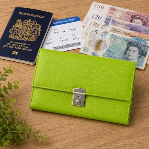 AR BRAND EST. 2021 Travel Document Wallet Organiser with Lock for Passport — view 3