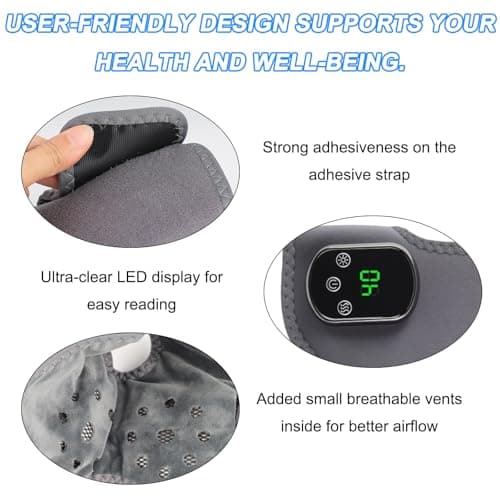 Cordless Ankle Massager for Pain - 3 in 1 Foot Massager with Heat, Electric Foot Massagers for Relaxation, Wireless Foot Massagers with 3 Vibration and 5 Heat Levels, Heater Relief for Plantar(1pcs) — view 3
