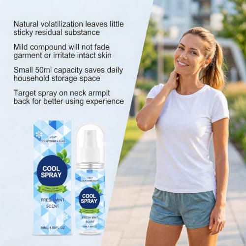 Cooling Spray, Fresh Mint Cool Spray for Face & Body — view 3