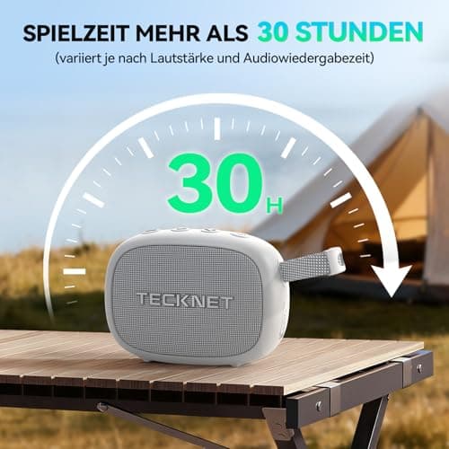 TECKNET Portable Bluetooth Speaker, TWS Surround Sound & Powerful Bass, IP67 Waterproof Dustproof Wireless Speaker, 30H Playtime, Bluetooth 5.4, Mini Travel Speaker for Outdoor, Party — view 3