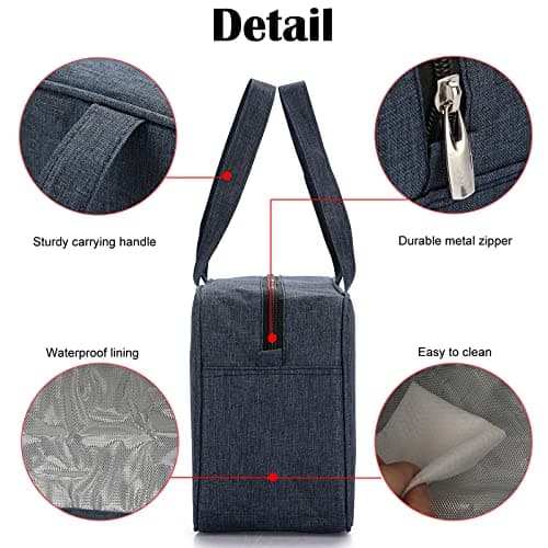 IGNPION Men Large Travel Toiletry Bag Women Waterproof Full Size Wash Bag Dopp Kit Shaving Organizer Bag Make UP Cosmetic Bag Swimming Gym Bag for Toiletries Accessories (Dark Blue) — view 3