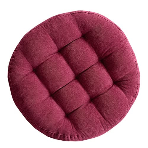 Cushs 22" Round Chair Pads, Soft Thick Floor Pillows for Indoor/Outdoor Use, 5-Pack t Cushs for Office Chairs & Hardwood Floors