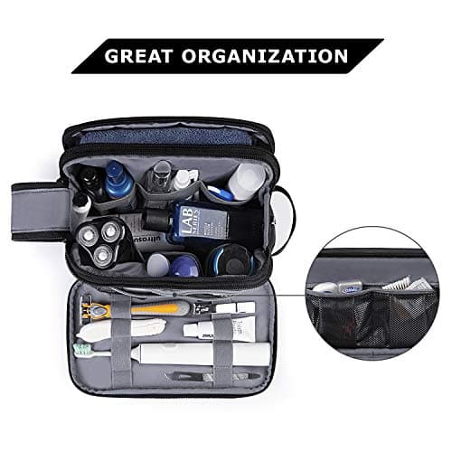BAGSMART Men's Wash Bag, Large Capacity Travel Toiletry Bag & Wet Pocket — view 2