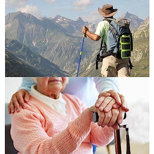 Aidi Walking Stick Wrist Strap, Black Loop for Accessories, Clip Holder (Black), M — view 6