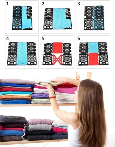 BoxLegend V3 Shirt Folding Board T Shirts Folder, Black & Red — view 4