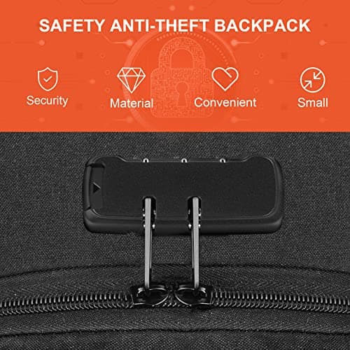 Dobaly Anti-Theft Waterproof Laptop Backpack – USB Charging Port, 15.6 inch Carry-On Rucksack for Men & Women, for Hiking, Business, College, Work, School & Travel — view 3
