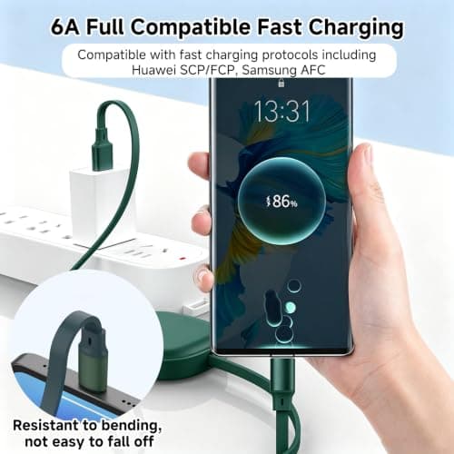 Guline Multi Retractable Charger Cable 66W PD 3 in 1 for Phone — view 4