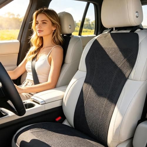 Car Seat Cooler Ventilated Breathable Comfortable Leather Cushion — view 3
