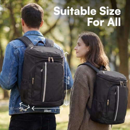 Tydi Insulated Cooler Backpack 30L, Black — view 4
