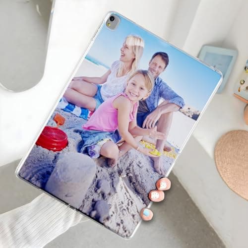 Personalised Case Compatible with All iPad models iPad 10th, 9th Gen,6th Gen, 5th Gen, Mini, Air, M2, M3 – Collage Photo Gel Clear Silicon Shockproof Cover - Personalize with ONE-PHOTO — view 2