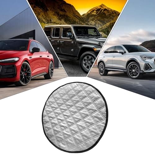 Heat Resistant Steering Wheel Cover - Aluminium Sun Protection | Automatic Heat and UV Protection for Summer Travels | Cover — view 4