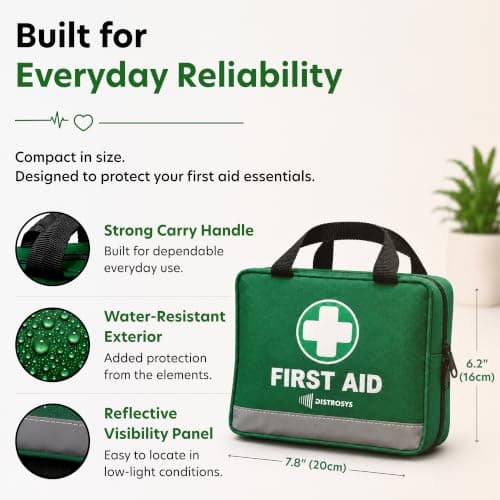 210 Piece Premium First Aid Kit for Car, Home, Travel, Workplace & Outdoors — view 4