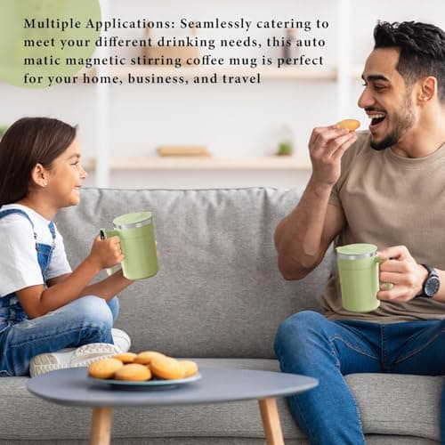 Tktouci Electric Mixing Cup Magnetic Self-Stirring Automatic Mug — view 2