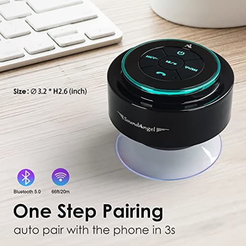 Xleader Pro Shower Speaker (Upgraded) Certified IPX7 Waterproof Bluetooth — view 2