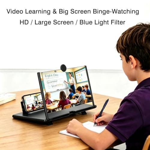 12" Thin Foldable Phone Screen Magnifier, Foldable HD Mobile Amplifier — view 5