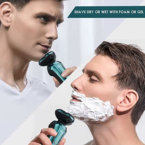 Electric Razor for Men, Electric Shaver Beard for Men Face 3 in 1 Rotary Shavers Nose Sideburn Trimmer Cordless Rechargeable Shaving Kit Wet Dry Use Waterproof IPX7 — view 3