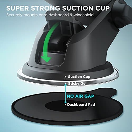 iOttie Easy One Touch Classic Car Phone Holder for Dashboard & Windscreen – Universal Mount with One-Touch Lock, Adjustable Arm, Strong Suction – Fits iPhone, Samsung & Smartphones — view 6