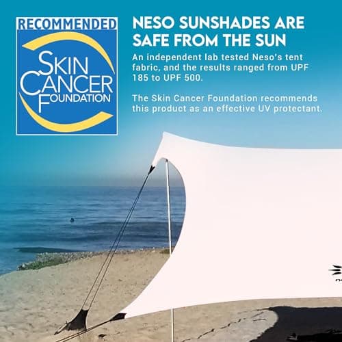 Neso Gigante Beach Tent, 2.5 m high, 3.3 m (11 ft) x 3.3 m (11 ft), reinforced corners and cooling compartment (white) — view 4