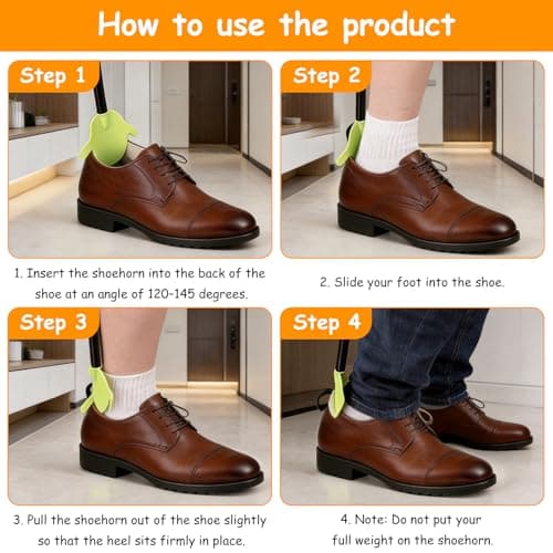 Compression Sock Aid Telescopic Dressing Tool, Dual-Function Sock Helper and Shoe Horn for Seniors, Disabled, Pregnant Women Easy On and Off Socks — view 5