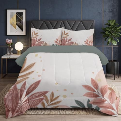Down Duvet Set Bohemian Plants For Children Kids Boys Girls Microfiber