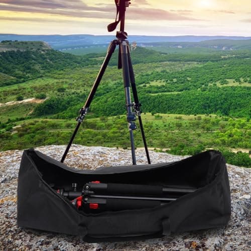 OKUMEYR Tripod Protective Case Carry Bags Oxford Cloth 2pcs Large Capacity with Zipper Foldable Tripod Storage Bag for Travel Photography Equipment — view 5