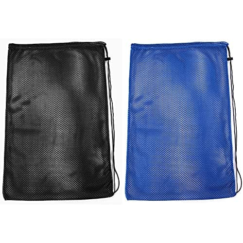 Yizerel 2 Packs Mesh Gear Bag for Snorkel Equipment, Oversized 18" x 27" (45.7cm x 68.6cm) Mesh Dive Bag for Snorkeling Gear — view 2