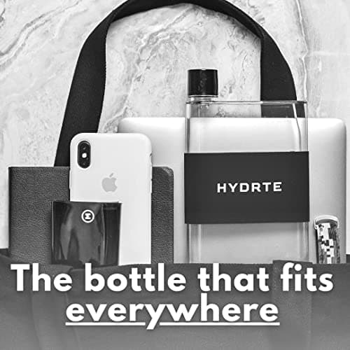 Hydrte Clear Water Bottle – 350ml Professional Cute Water Bottle for Travel, Slim, Lightweight & BPA-Free for Travel & Everyday Hydration (Mango Yellow) — view 4