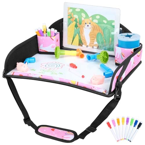 INFANZIA Kids Travel Tray for Car Seat, Road Trip Activities for kids