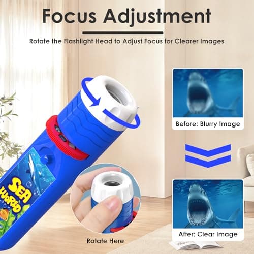 Pup Go Sea World Projector Flashlight for Kid 3 4 5 6 7, Shark Toy for Boy — view 6