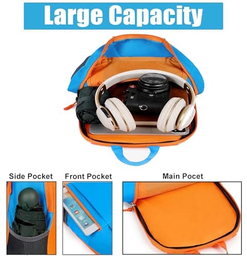 KANGSIT Small Hiking Backpack 10L, Sky Blue — view 3