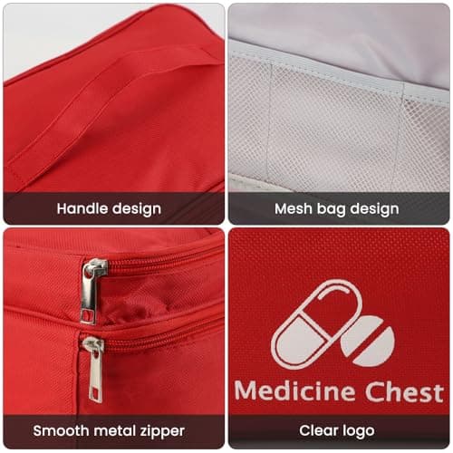 Dzmuero 2 Pieces First Aid Kit Bags, Empty Emergency Bags — view 5