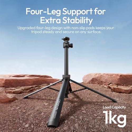 Ulanzi TT24 Selfie Stick Tripod, Cka Quick Release Action Camera Tripod for DJI Pocket 3 4/DJI Osmo Action 5 4, Camera Tripod for Go Pro/Insta360 X5/X4/X3/Ace Pro/ONE X2, Action Camera Accessory — view 6